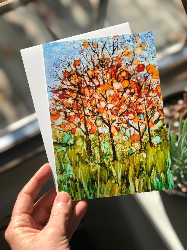 Happy Fall Trees : Prints