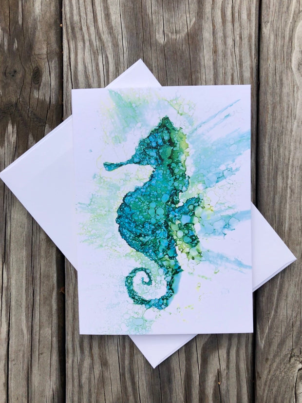 Seahorse : Greeting Card