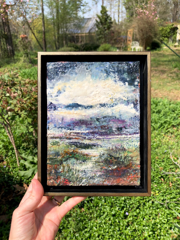 Marshlands Original Encaustic Painting