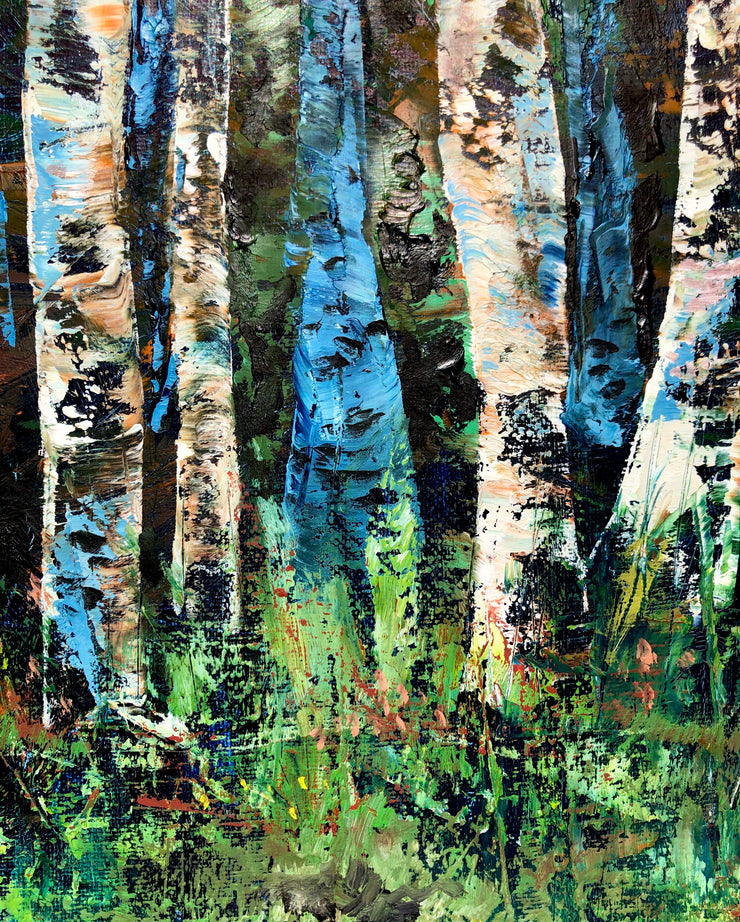Aspen Trees : Original Painting
