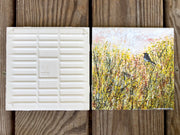 Sparrow in the Meadow Ceramic Tile - Indoor and Outdoor Use