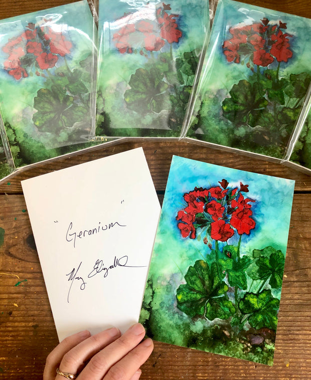 Geraniums : Prints